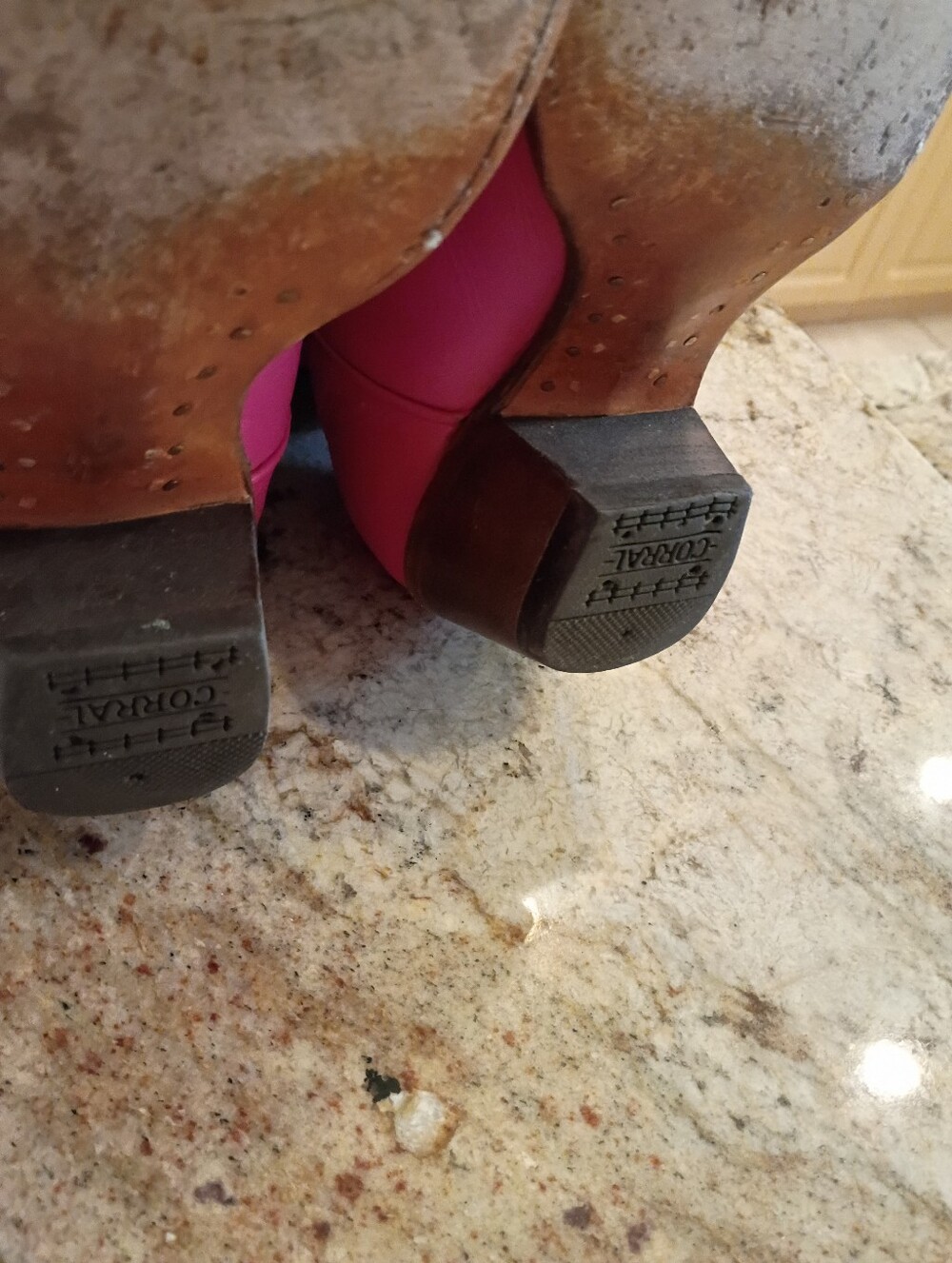 Corral Hot Pink Western Cowboy Boots Worn Once 10 Gorgeous! - Picture 13 of 16